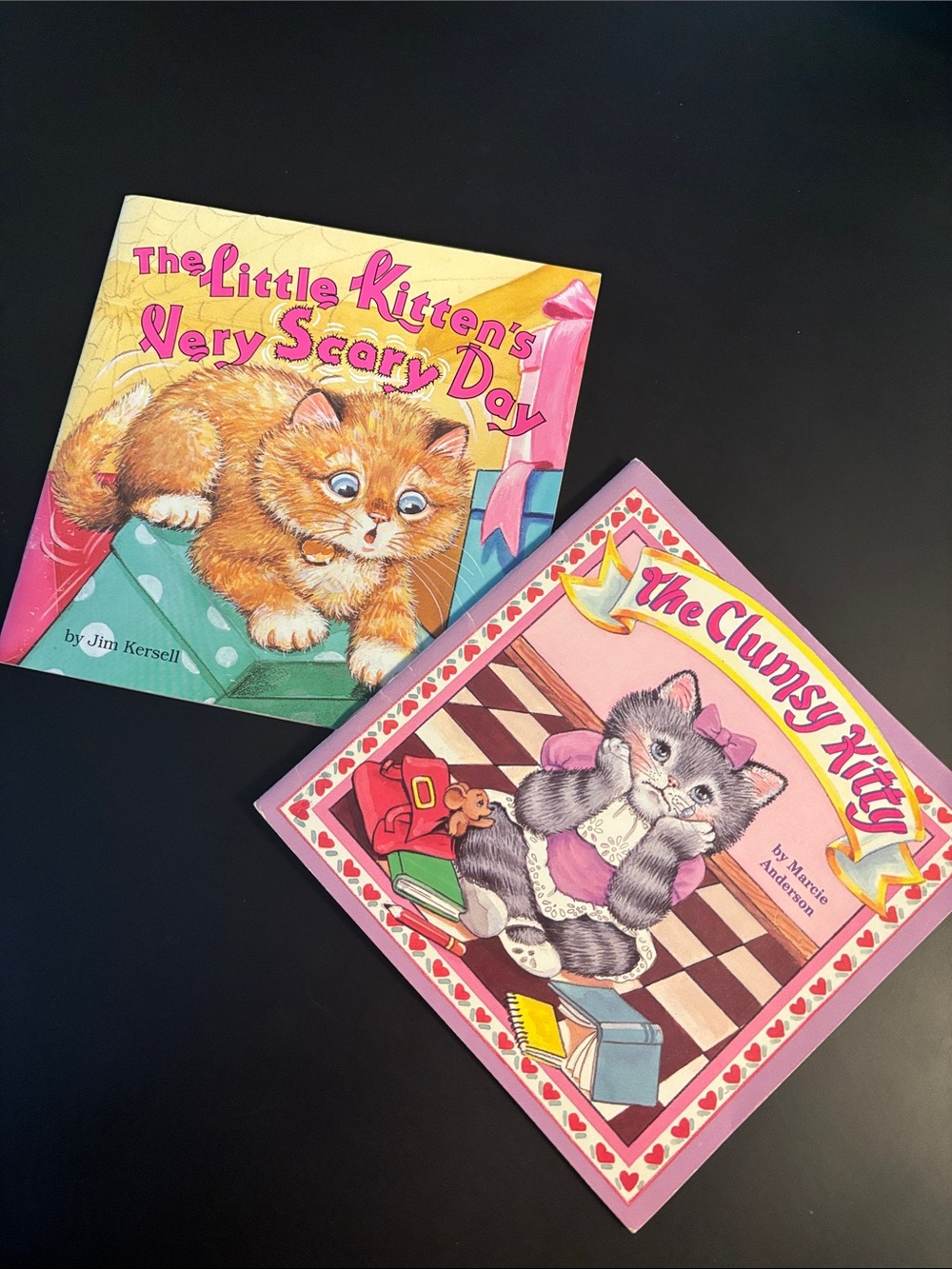 Vintage 80’s & 90’s The Clumsy Kitty & The Little Kitty - Willowisp Press Books